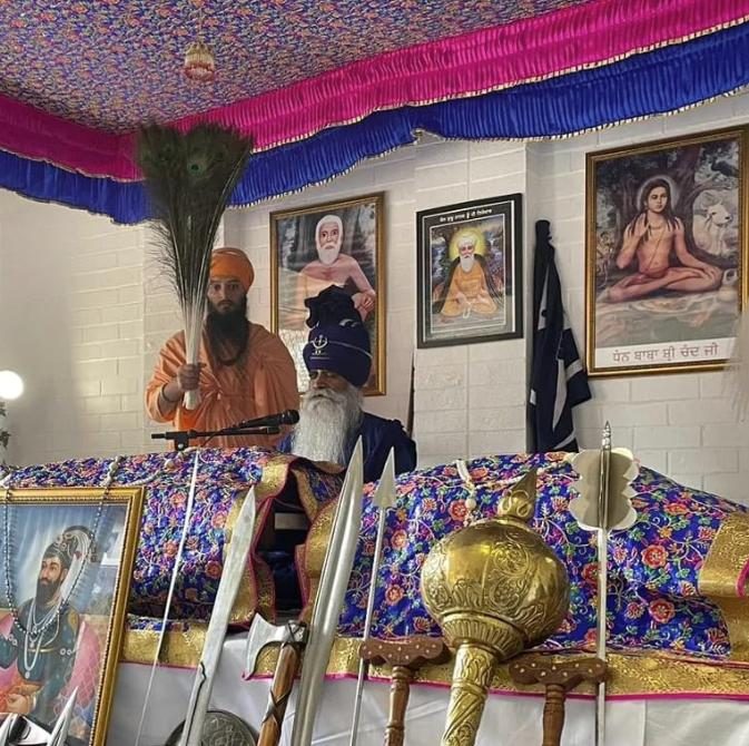 Darbar Sahib prepared with shastar